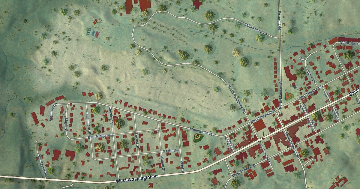 Map of Middleburg, Virginia in 2026