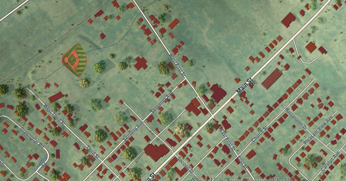 Map of Middletown, Virginia in 2026
