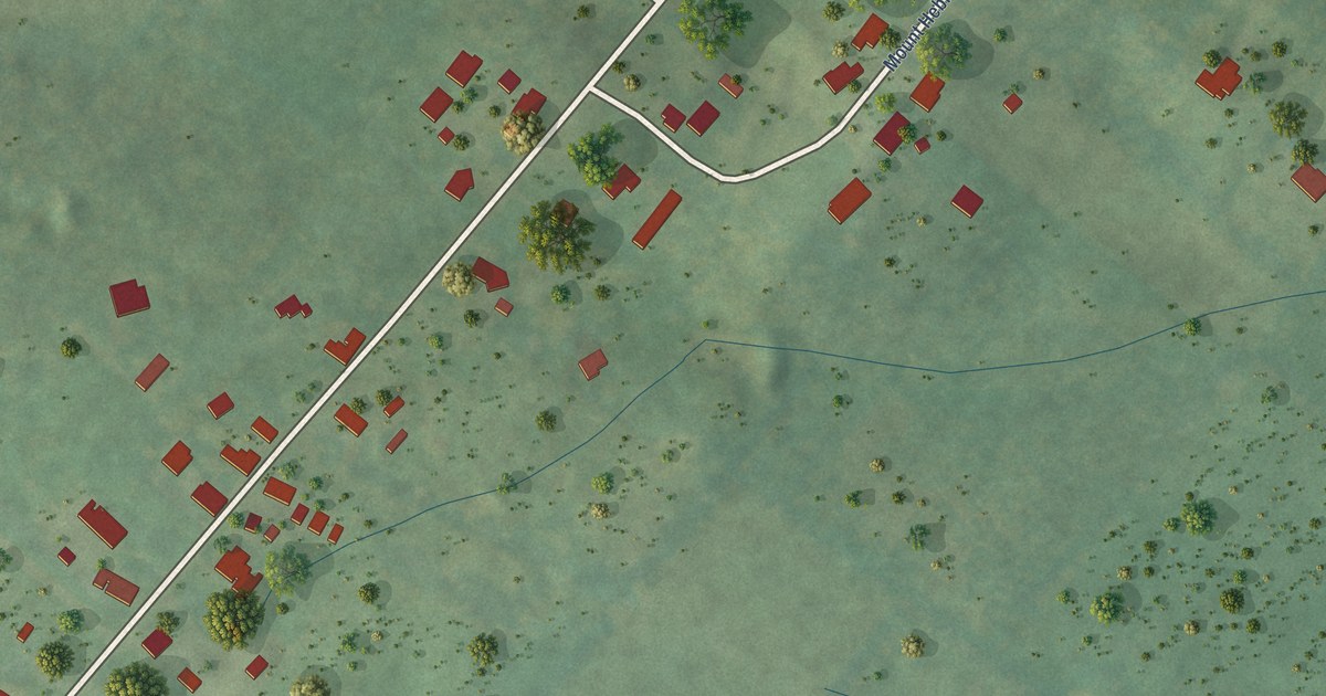 Map of Mount Olive, Virginia in 2026