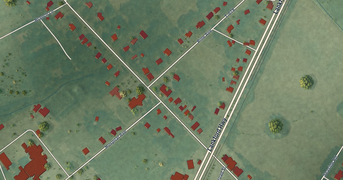 Map of Nassawadox, Virginia in 2026