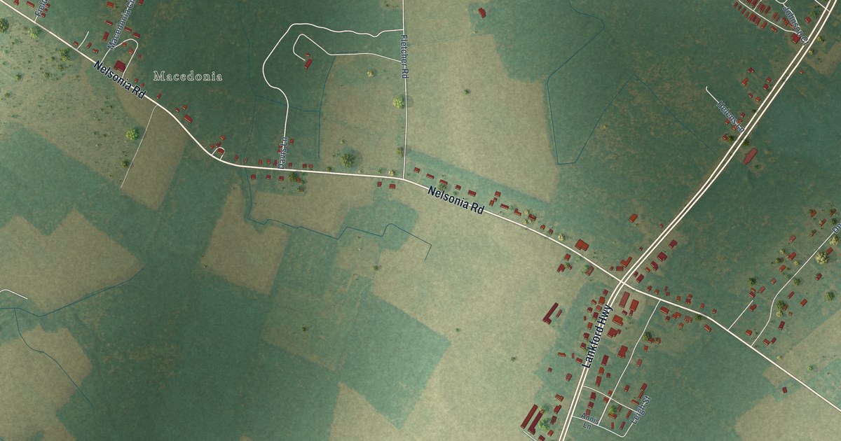 Map of Nelsonia, Virginia in 2026