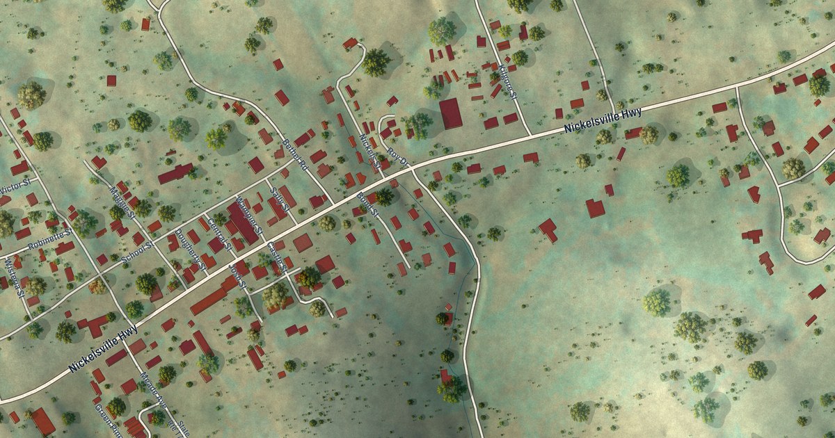 Map of Nickelsville, Virginia in 2026