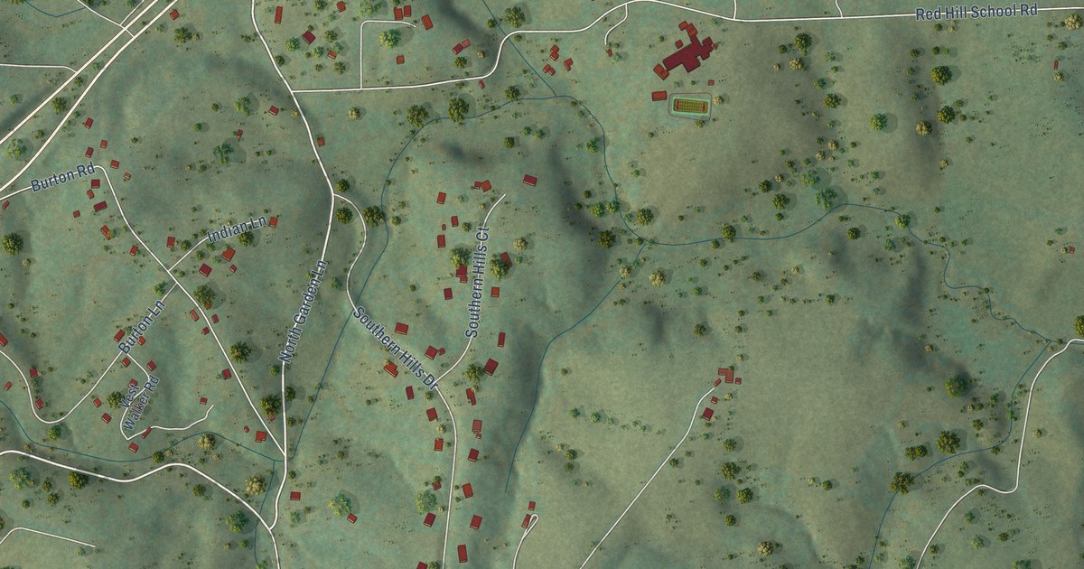 Map of North Garden, Virginia in 2026
