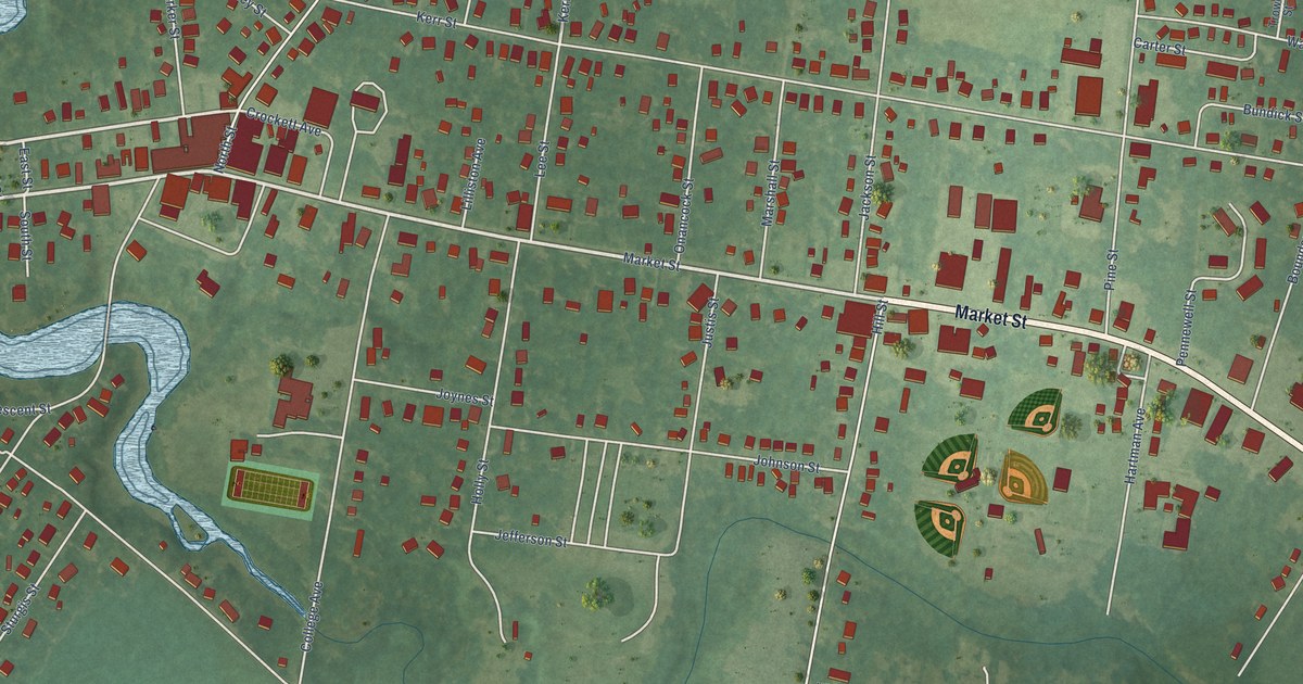 Map of Onancock, Virginia in 2026