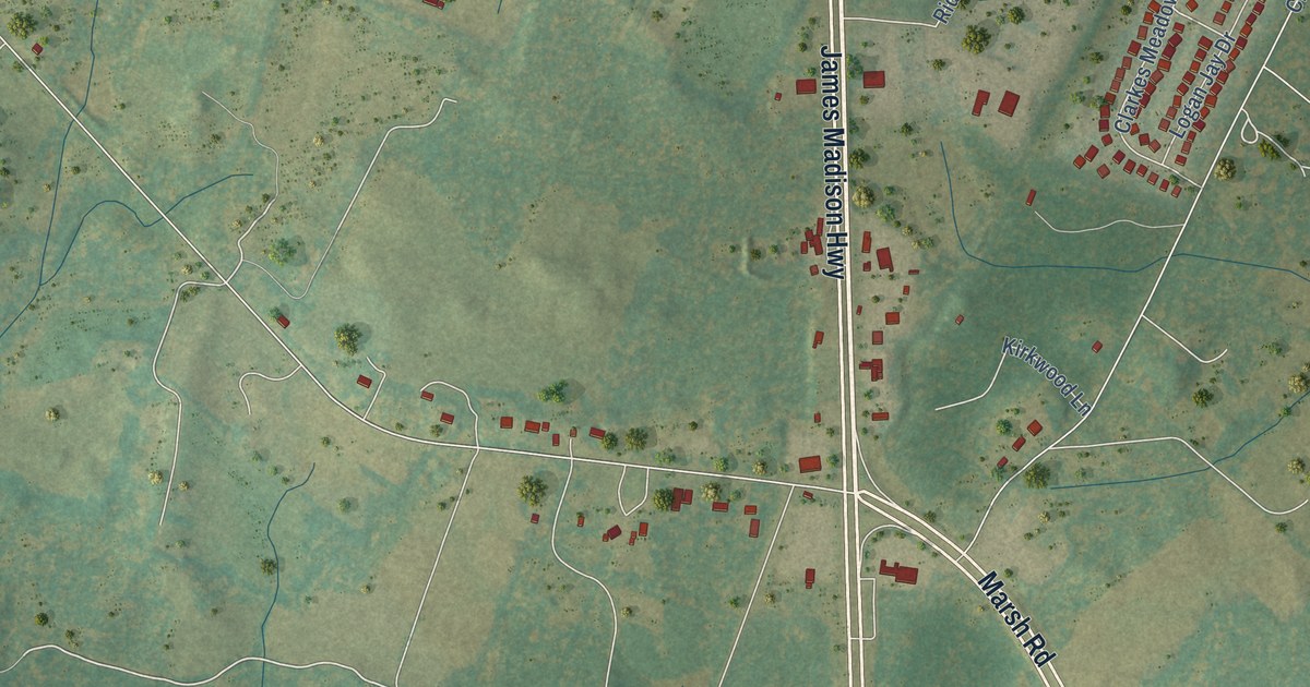 Map of Opal, Virginia in 2026