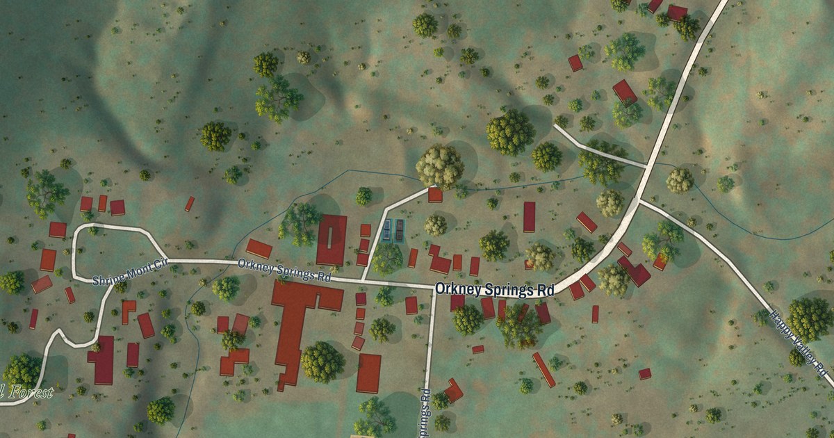 Map of Orkney Springs, Virginia in 2026