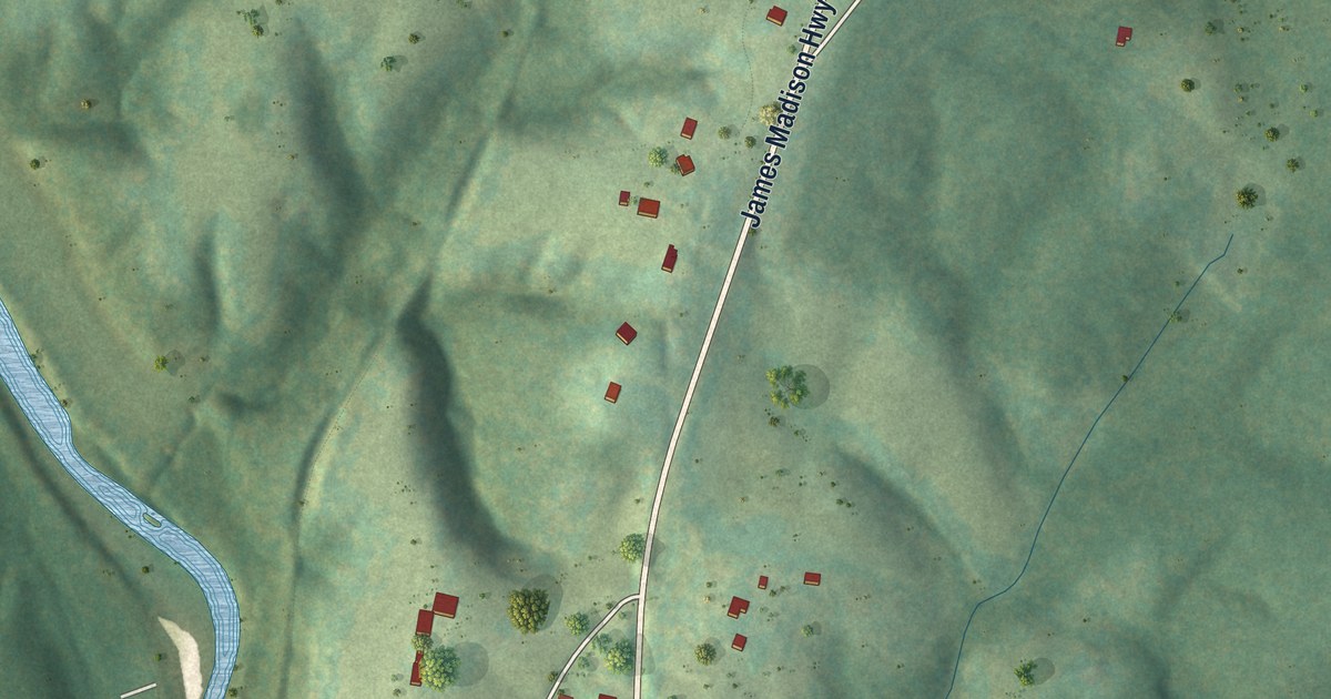 Map of Palmyra, Virginia in 2026