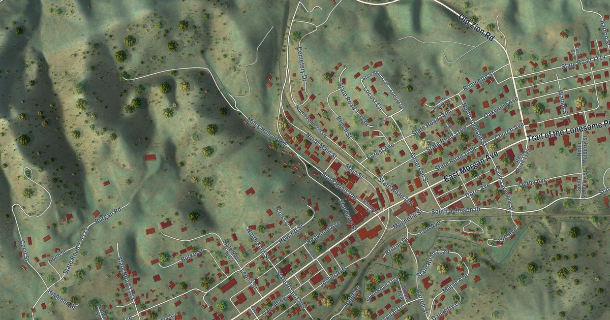 Map of Pennington Gap, Virginia in 2026