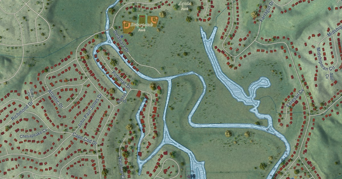 Map of Aquia Harbour, Virginia in 2026