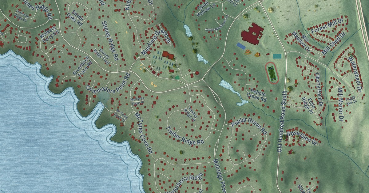 Map of Brandermill, Virginia in 2026