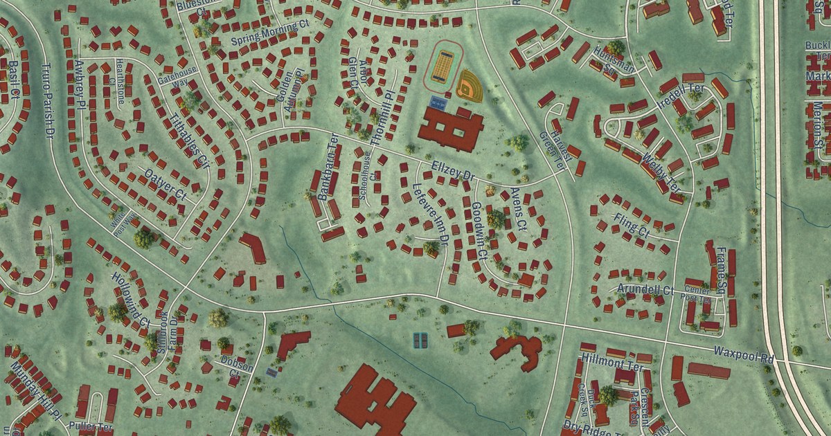 Map of Broadlands, Virginia in 2026