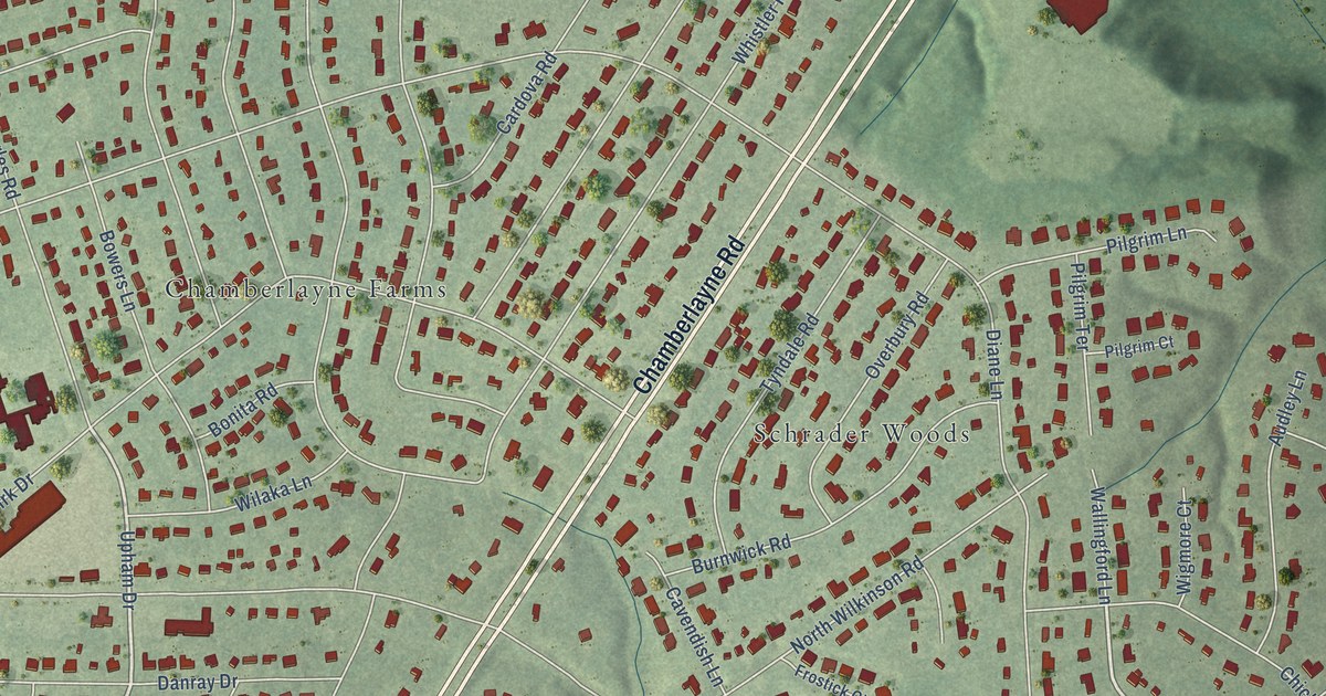 Map of Chamberlayne, Virginia in 2026
