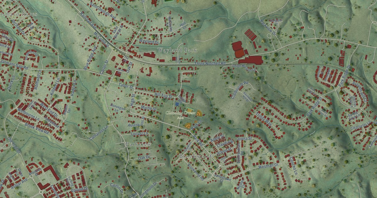 Map of Crozet, Virginia in 2026