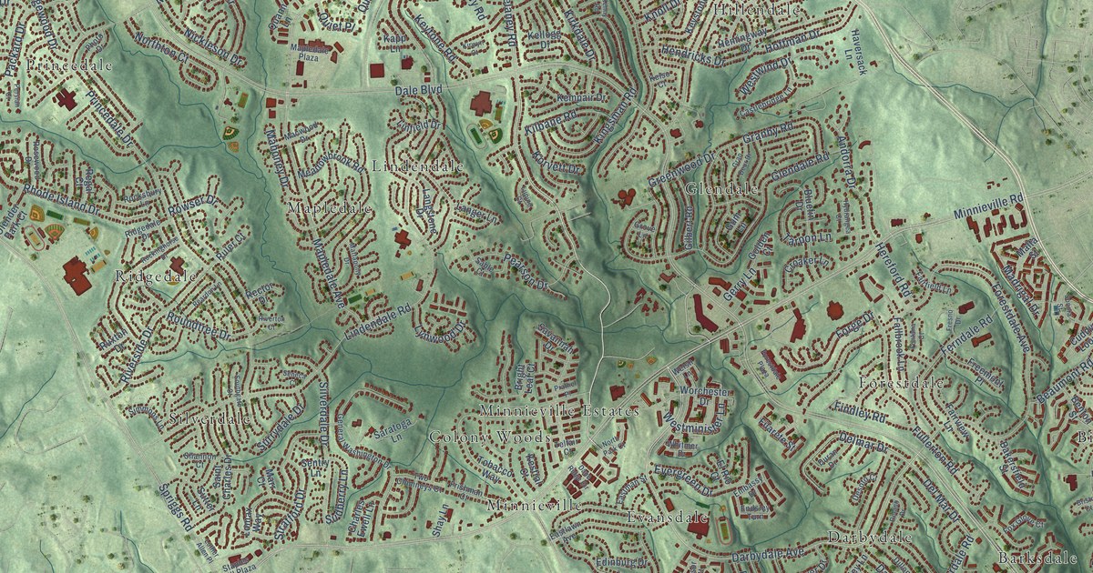 Map of Dale City, Virginia in 2026