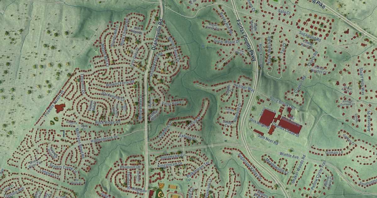Map of Dranesville, Virginia in 2026