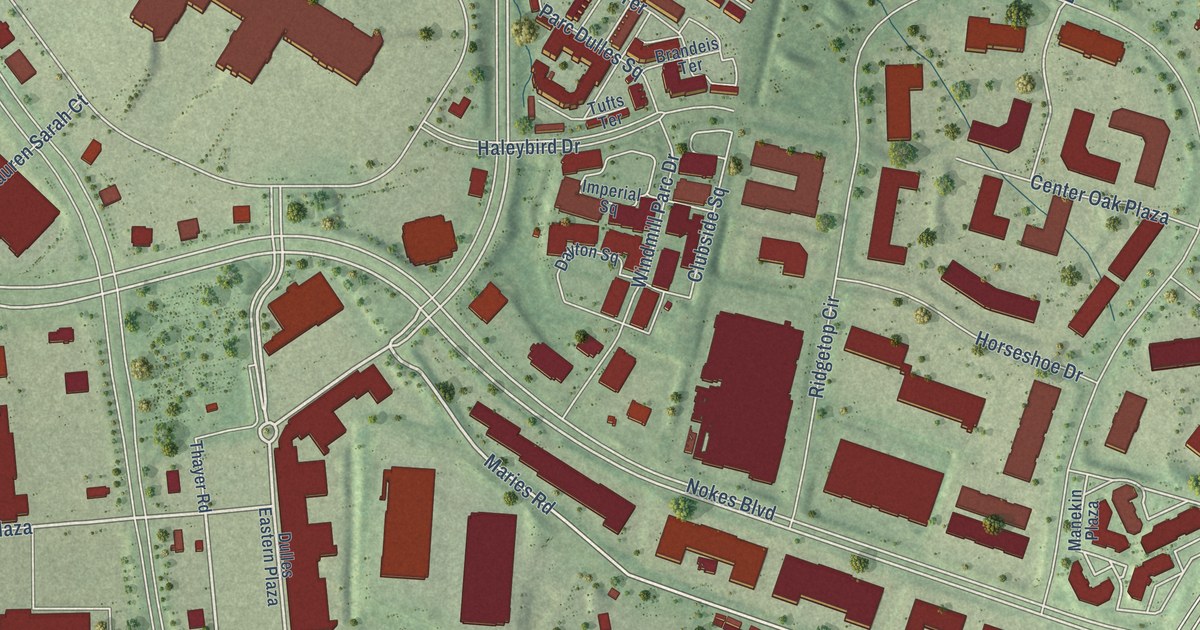 Map of Dulles Town Center, Virginia in 2026
