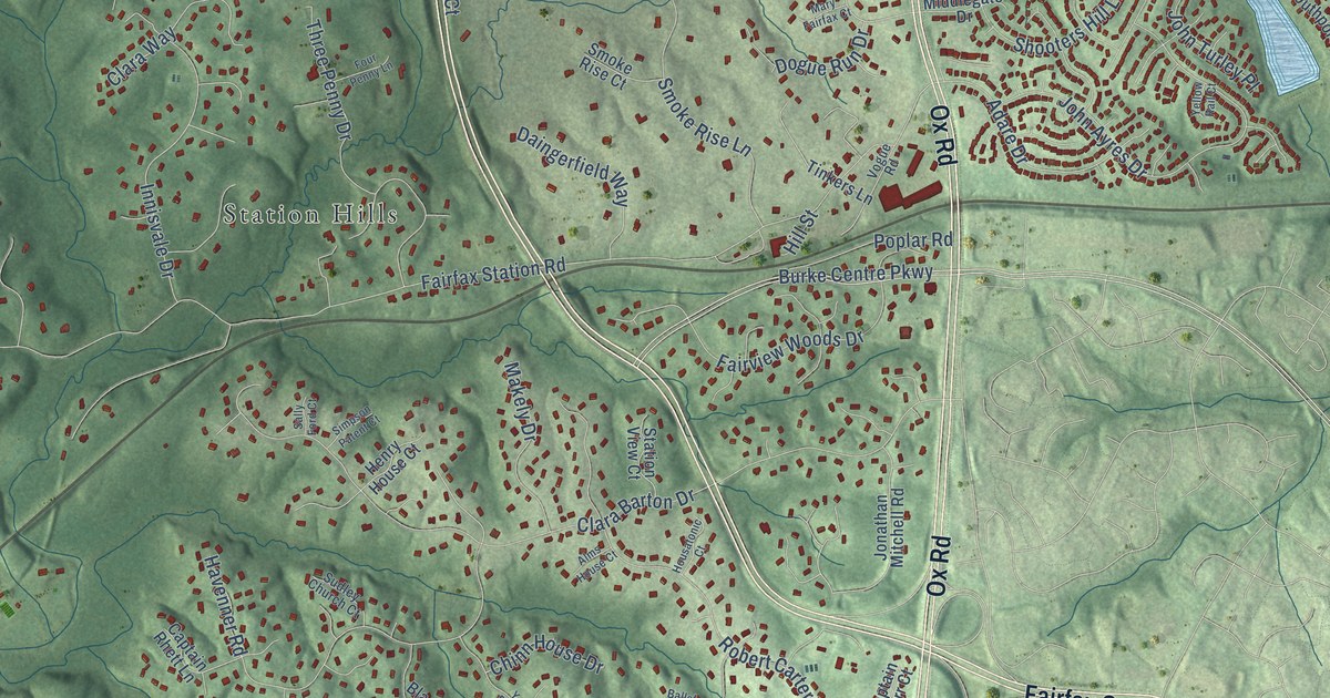 Map of Fairfax Station, Virginia in 2026