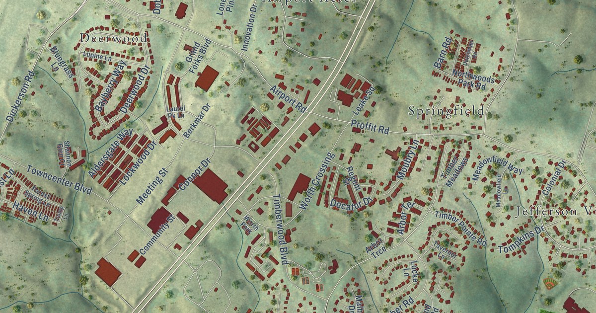 Map of Hollymead, Virginia in 2026