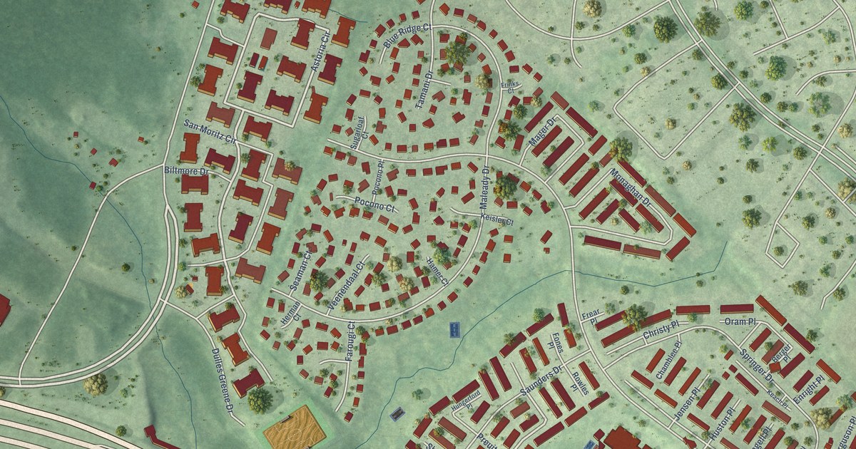 Map of Hutchison, Virginia in 2026