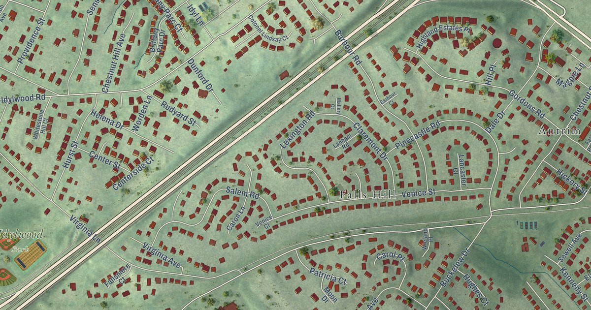 Map of Idylwood, Virginia in 2026