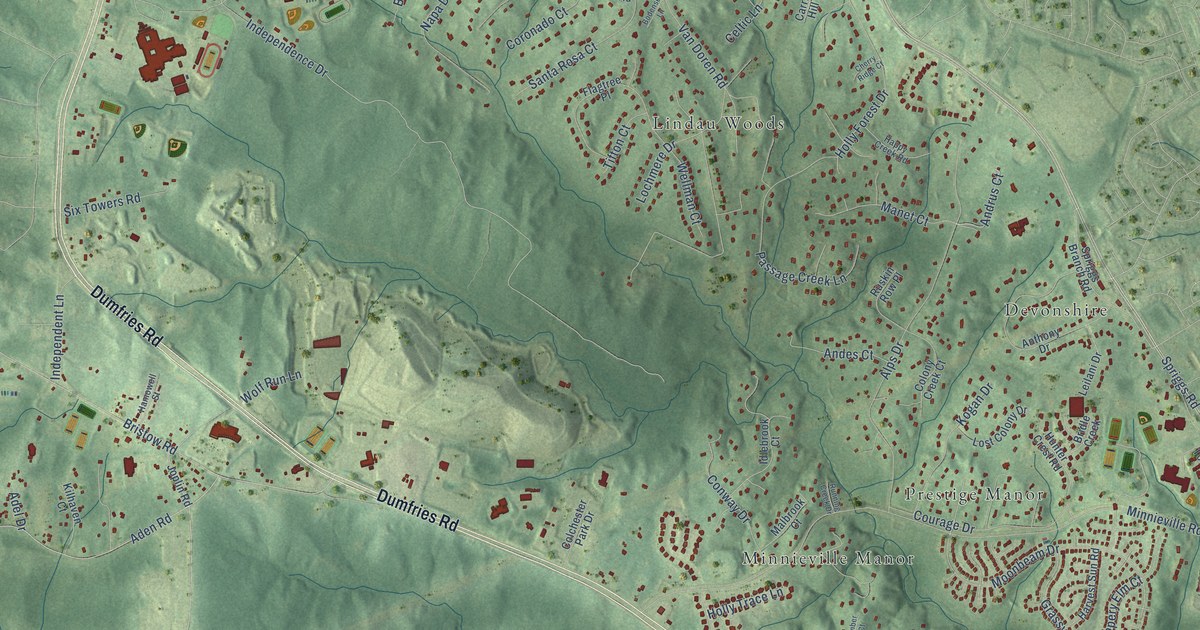 Map of Independent Hill, Virginia in 2026