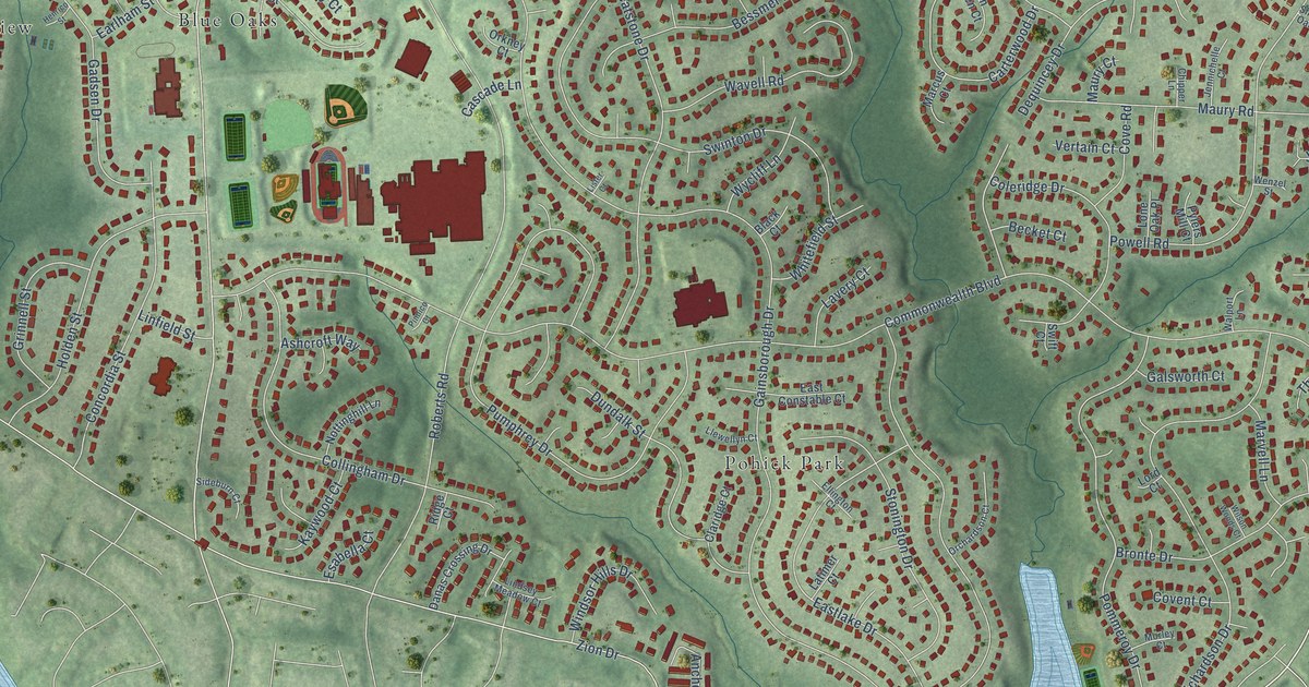Map of Kings Park West, Virginia in 2026