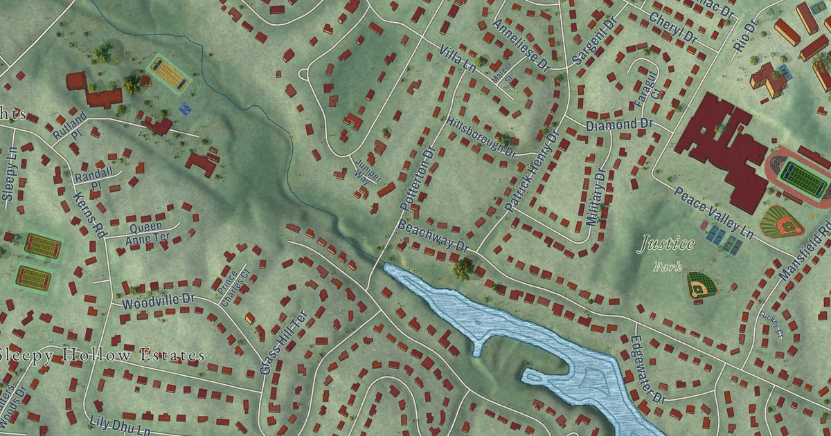 Map of Lake Barcroft, Virginia in 2026