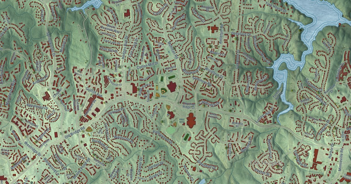 Map of Lake Ridge, Virginia in 2026