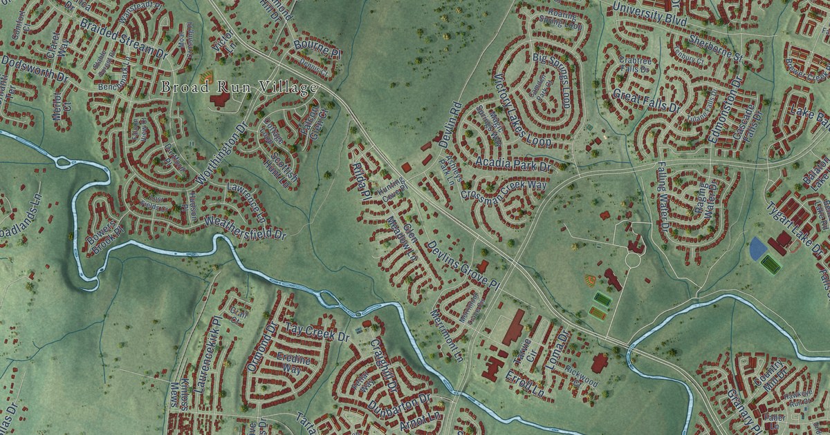 Map of Linton Hall, Virginia in 2026