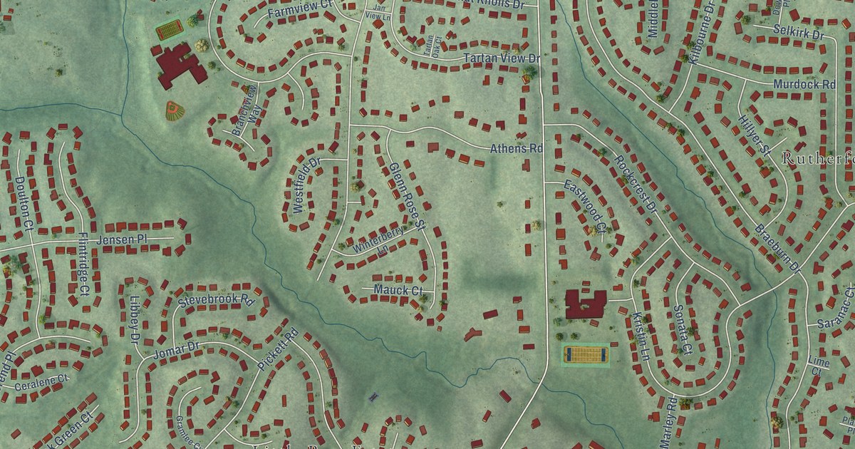 Map of Long Branch, Virginia in 2026