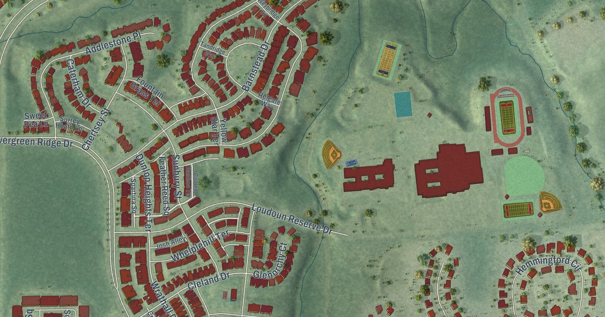 Map of Loudoun Valley Estates, Virginia in 2026