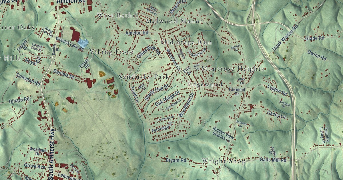 Map of Madison Heights, Virginia in 2026
