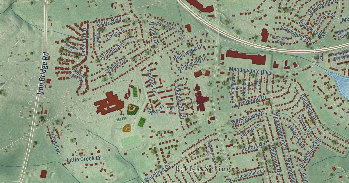 Map of Meadowbrook, Virginia in 2026