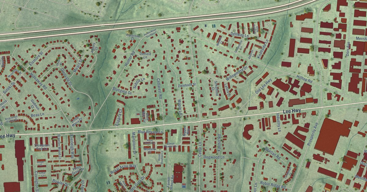 Map of Merrifield, Virginia in 2026