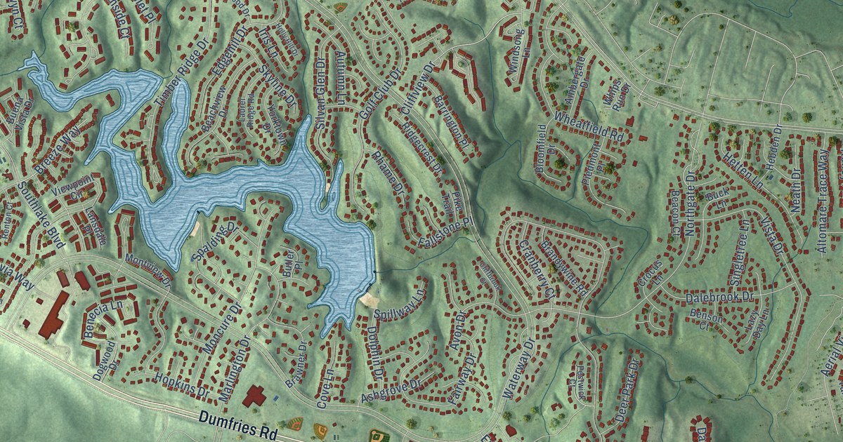 Map of Montclair, Virginia in 2026