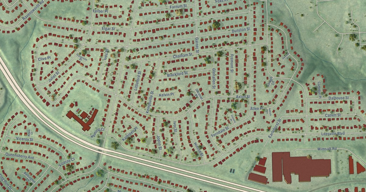 Map of North Springfield, Virginia in 2026