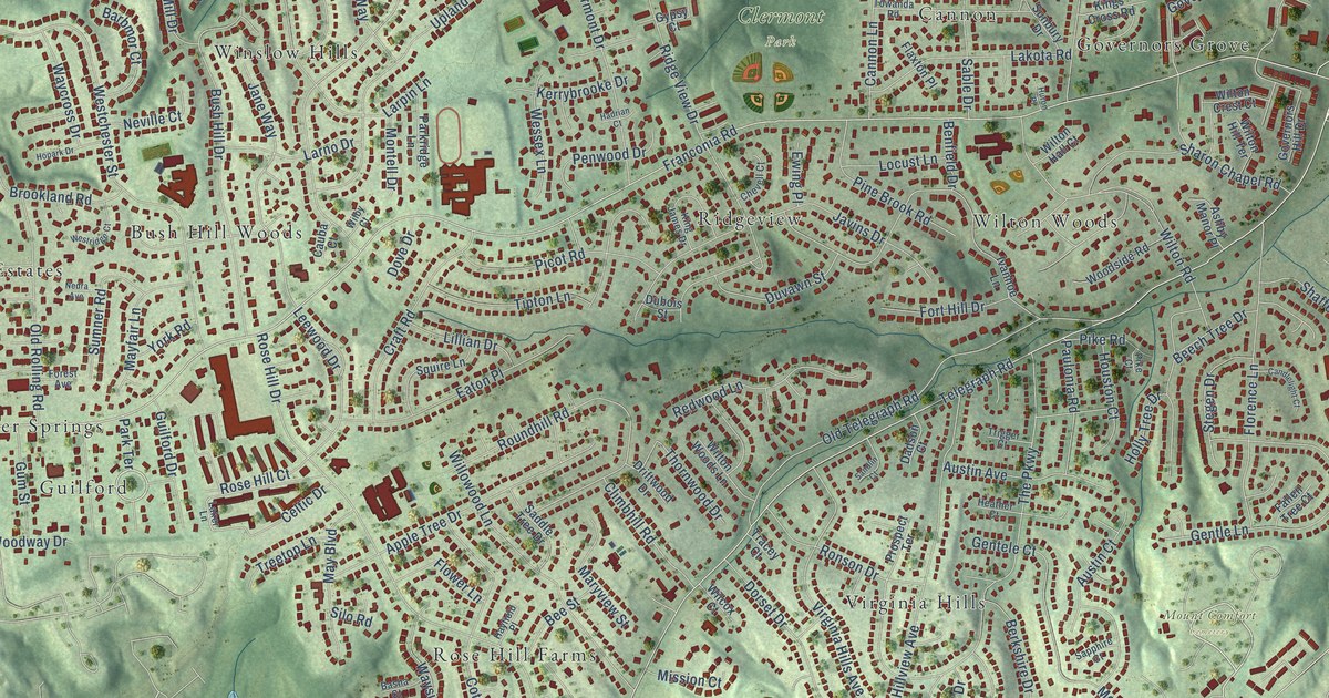 Map of Rose Hill, Virginia in 2026