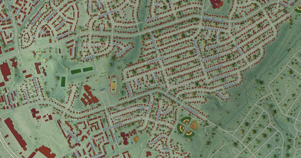 Map of Sudley, Virginia in 2026