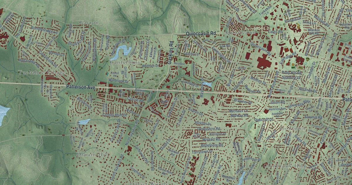 Map of Tuckahoe, Virginia in 2026