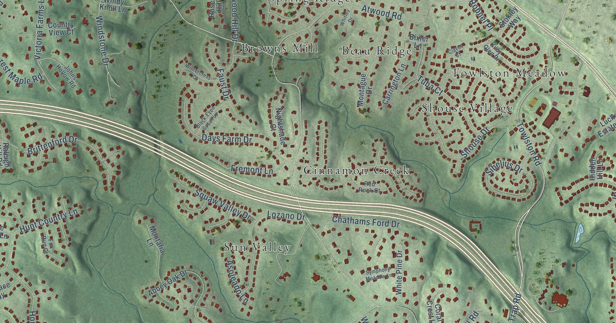 Map of Wolf Trap, Virginia in 2026