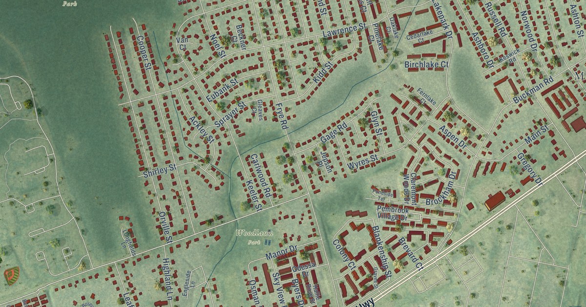 Map of Woodlawn, Virginia in 2026