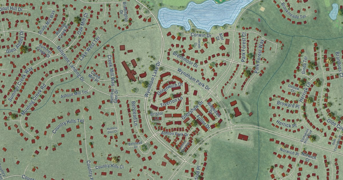 Map of Wyndham, Virginia in 2026