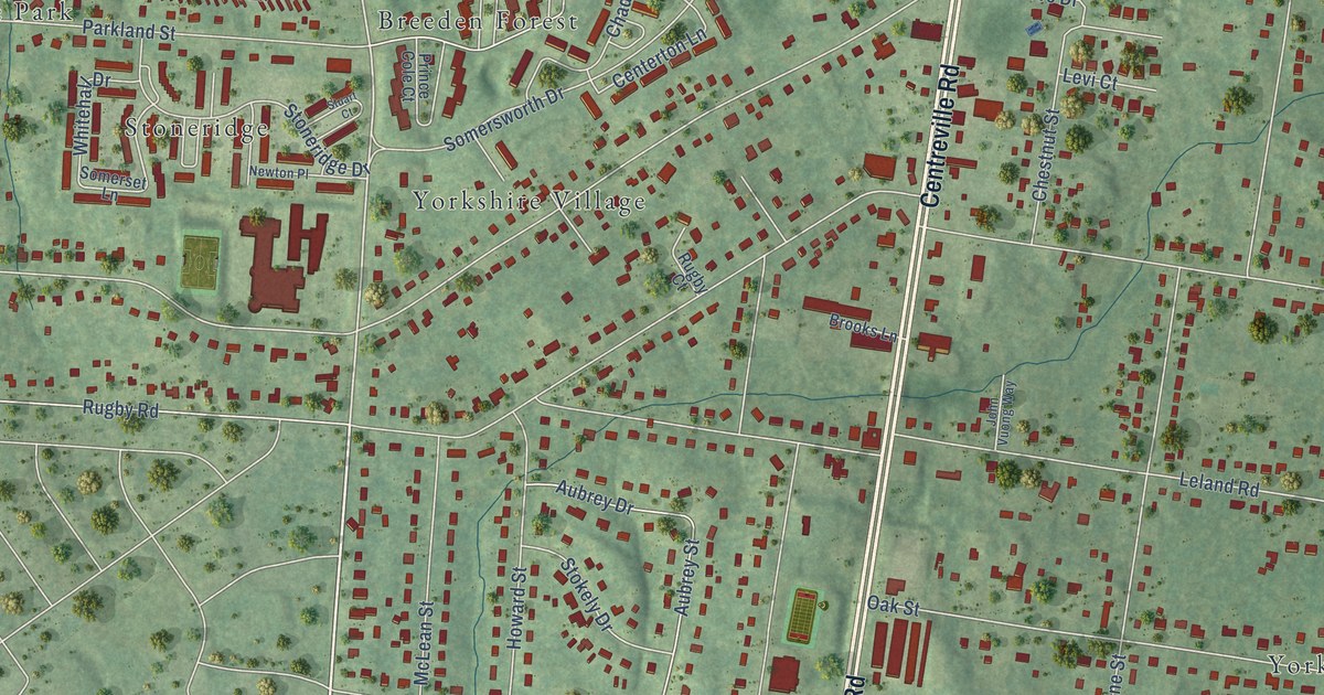 Map of Yorkshire, Virginia in 2026