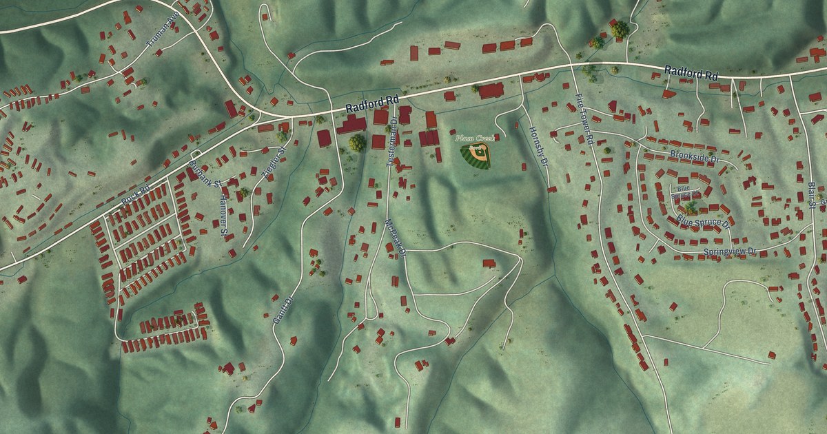 Map of Plum Creek, Virginia in 2026