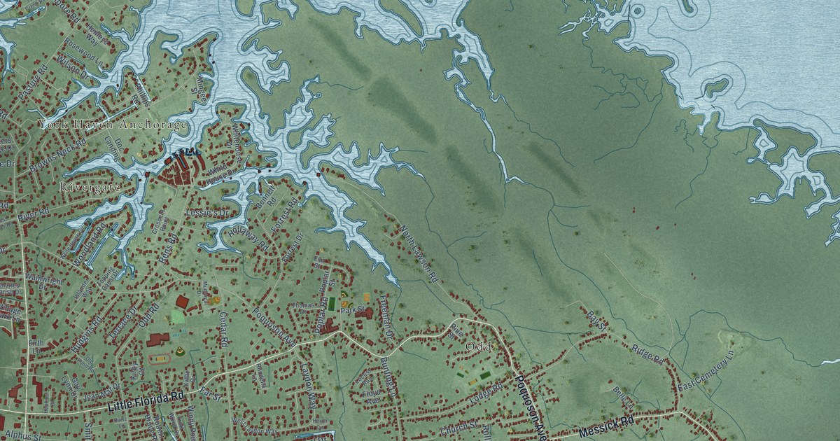 Map of Poquoson, Virginia in 2026