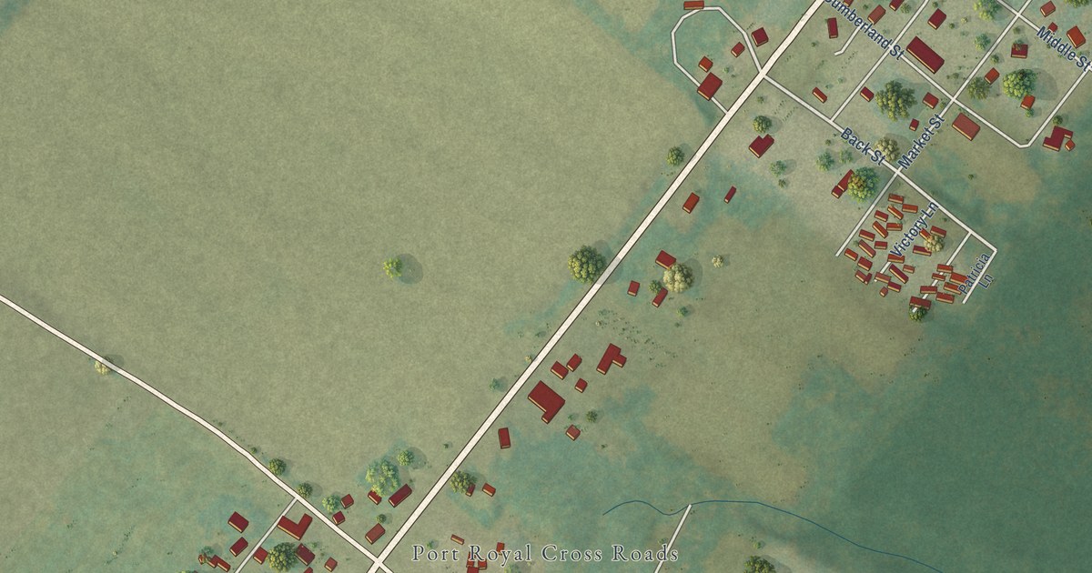 Map of Port Royal, Virginia in 2026