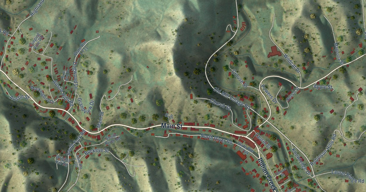 Map of Pound, Virginia in 2026