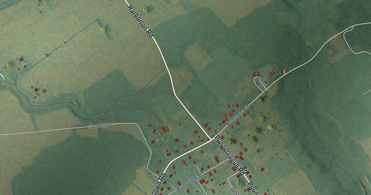 Map of Pungoteague, Virginia in 2026