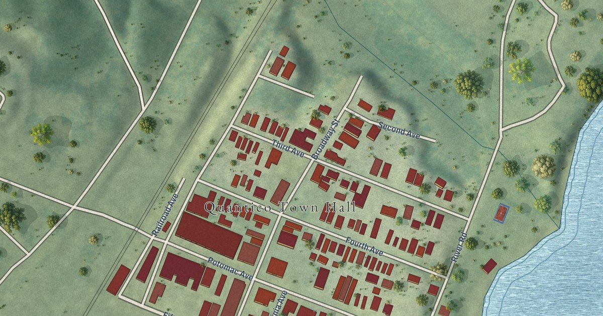 Map of Quantico, Virginia in 2026