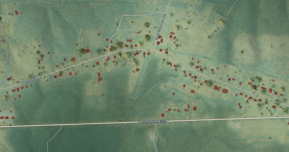 Map of Rhoadesville, Virginia in 2026